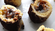 Sushis sucrés, brioche, nutella et riz au lait