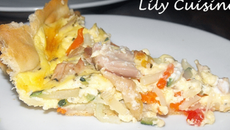 Tarte au poulet et petits légumes