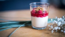 Panna cotta à la framboise