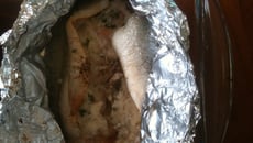 Truite crémeuse en papillote