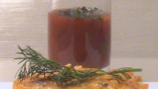 Douceurs de carottes au cerfeuil et coulis de tomates