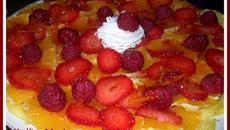 Carpaccio d'ananas à l'orange