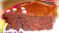 Gâteau au chocolat et lait de coco