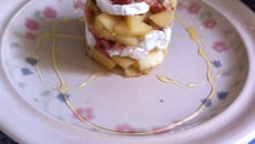 Mille feuilles chèvre-pomme