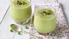 Velouté de petits pois maison
