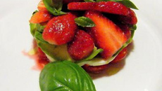 Milles feuilles trois couleurs à la gariguette