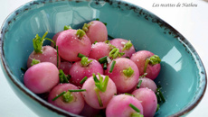 Radis glacés à la ciboulette et fleur de sel