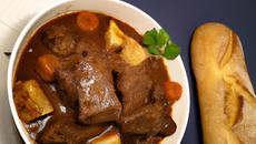 Bœuf bourguignon au pain d'épices