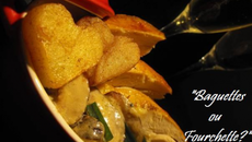 Filet de canard rôti, sauce crémeuse au shitaké et bulles de champagne avec cœur de légumes au beurre Saint Valentin