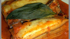 Gratin d'aubergines au parmesan