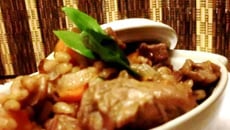 Risotto de dinde au vin rouge