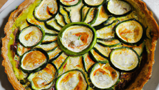 Tarte aux courgettes et au fromage de brebis