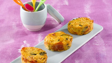 Flan de courgettes aux dés de jambon
