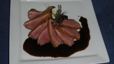 Magret de canard au miel et vinaigre balsamique