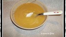 Velouté de rutabagas et sa quenelle aux noix