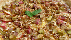 Tarte pomme rhubarbe