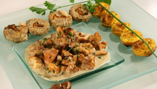 Girolles et gnocchis exotiques