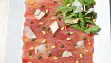 Carpaccio de thon frais