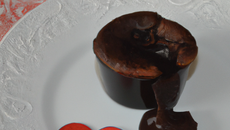 Cœur coulant au chocolat noir