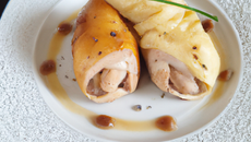 Chausson au poulet et foie gras