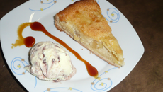 Tarte normande pommes, amandes et crème