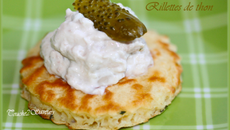 Rillettes de thon, oignon et ciboulette