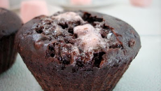 Muffins chocolatés aux chamallows