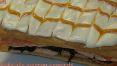 Millefeuille saumon épinards économique