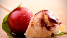 Brochette Mozzarella-tomate