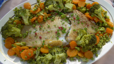 Merlu aux petits légumes
