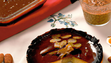 Flan au chocolat et amaretti