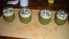 Velouté de courgette et sa crème