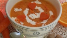 Soupe à la courge, carotte et orange