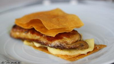 Mille-feuilles de foie gras aux pommes