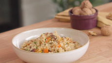 Salade de boulgour au potimarron rôti et Noix de Grenoble AOP