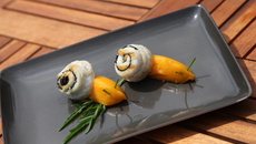 Escargot de sole en brochette