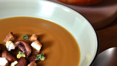 Soupe de potimarron et châtaignes
