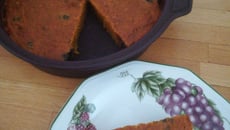 Gâteau de potiron et pruneaux