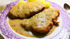 Escalope à la moutarde maison