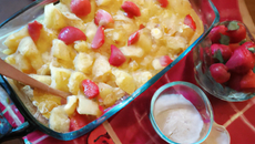 Crumble ananas fraise