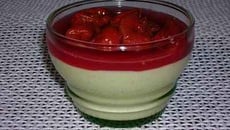 Verrines pistache-griottes