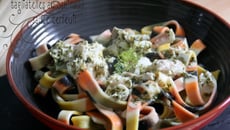 Tagliatelles au cabillaud sauce cerfeuil