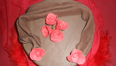 Gâteau rose et chocolat