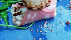 Cannelloni de mortadelle farci aux cèpes et à l'ail de Lomagne