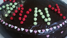 Moelleux au chocolat décoré