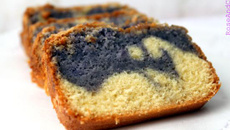 Cake marbré sucré à la pomme de terre vitelotte