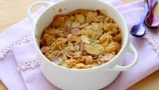 Crumble aux pêches