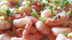 Gambas à la ciboulette