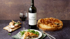 Tourte forestière aux champignons et au poulet