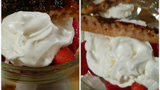 Fraises à la chantilly de mascarpone au limoncello